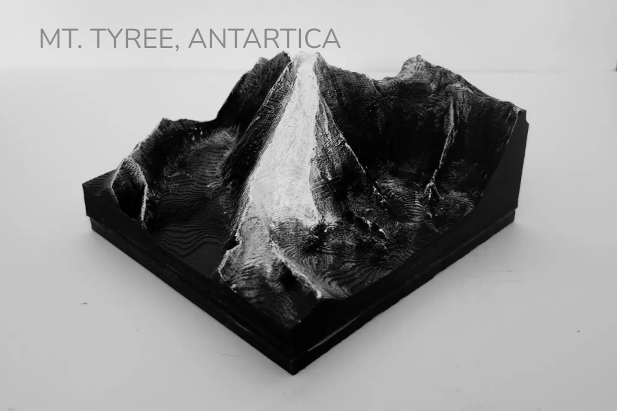 Mt. Tyree Antartica - TopoPrint