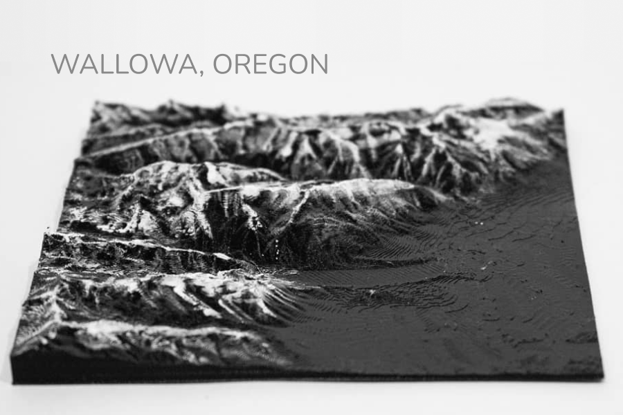 Wallowa Oregon - TopoPrint
